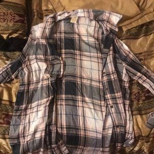 Pink, black, and grey flannel